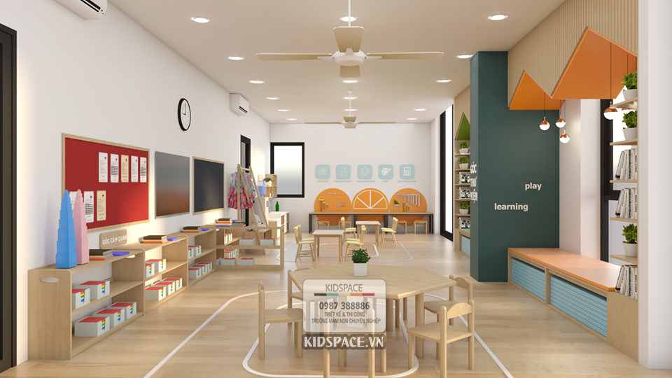 thiết kế mầm non montessori